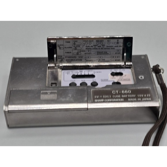 Sharp ELSI Quartz CT-660E TALKING TIME Vintage talking clock - Picture 6 of 8